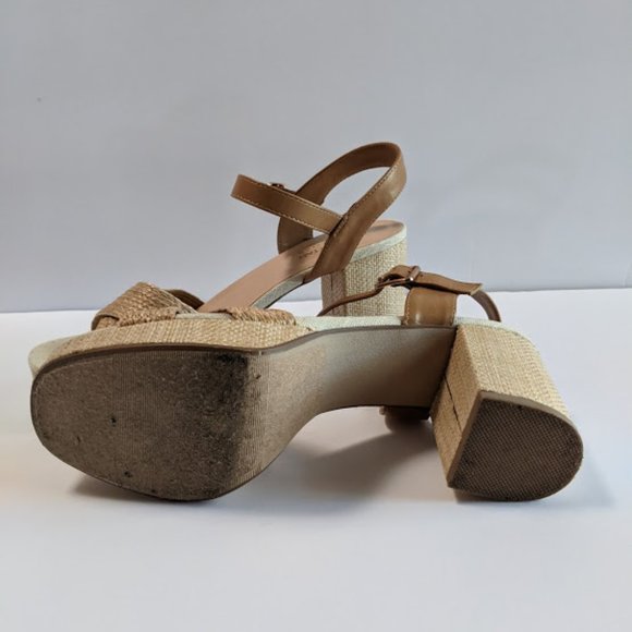 Women's Classic Platform Heel Sandal Open Toe - Picture 4 of 7